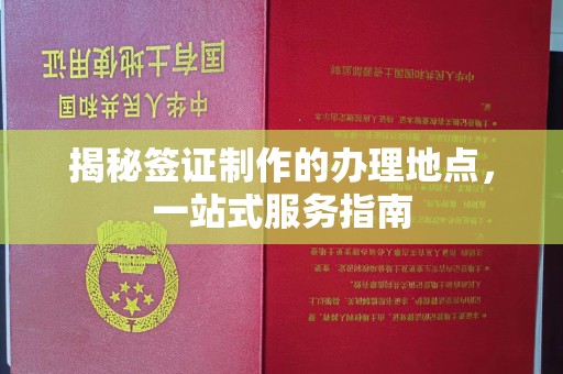 治多揭秘签证制作的办理地点，一站式服务指南