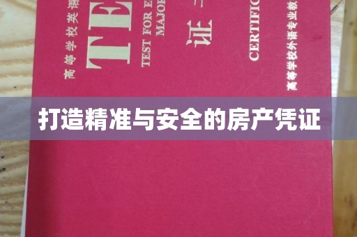 阿克陶打造精准与安全的房产凭证